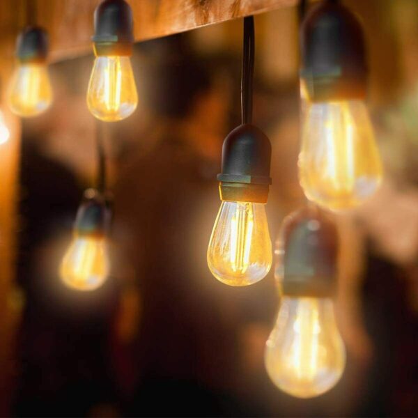 Outdoor String Light Vintage Bulbs Warm White