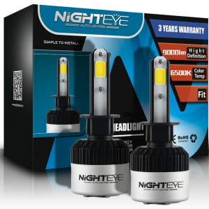 H1 LED Headlight 72W XENON Nighteye Sets