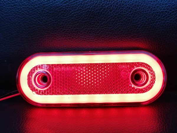 Oval Marker Light NEON Red