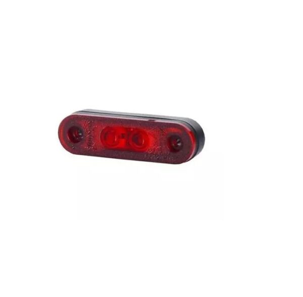 Flush Fit Marker Light RED LED for Chrome Bar