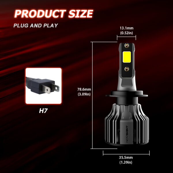 Novsight H7 Headlight Set N62 Series