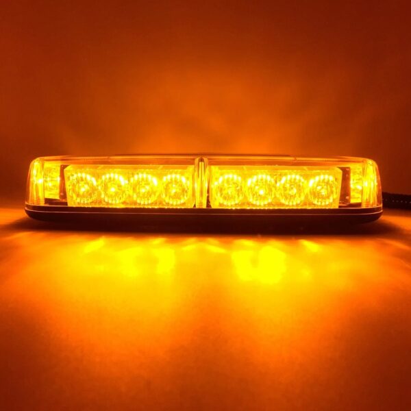 Roof Beacon Flashing Strobe Light Cable Amber Side View