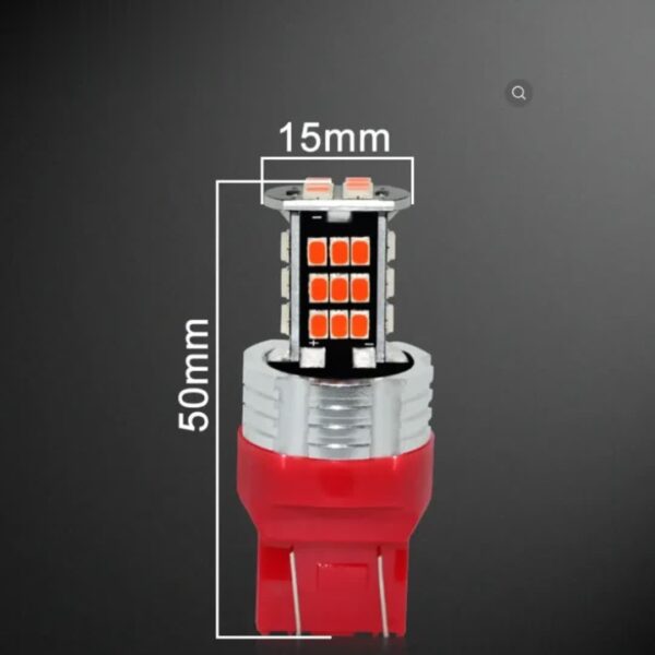 W21W 7440 Bulb LED Super CanBus Dimensions