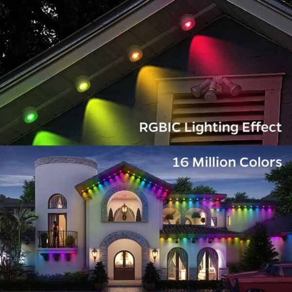 Permanent Outdoor Eave Light Colours